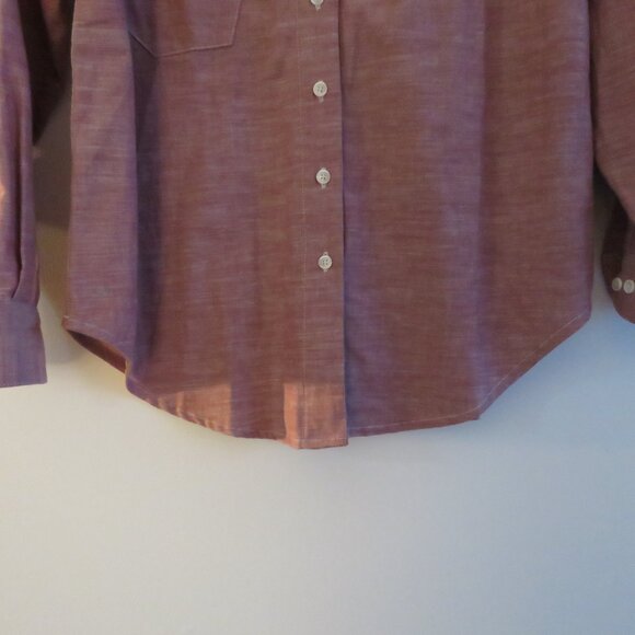 POWER OF MY PEOPLE The Wayward Fit Feeling 100% Cotton Shirt Dusky Red Pink XS - Picture 8 of 14